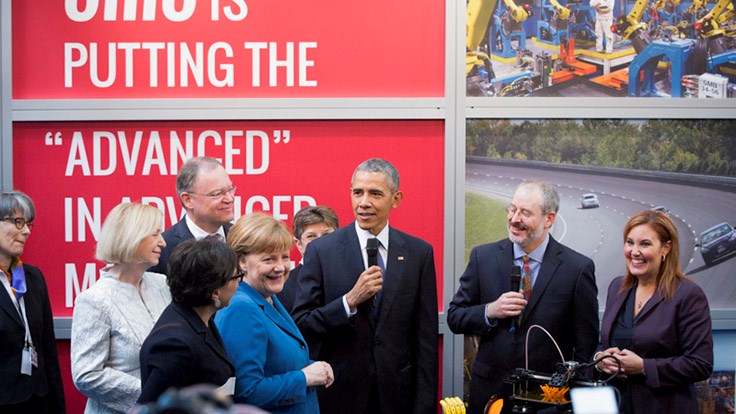 President Obama talks 3D at Hannover Messe