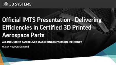 Delivering efficiencies in certified 3D printed aerospace parts
