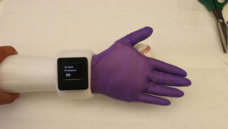 Sensor-instrumented glove for prosthetic hands