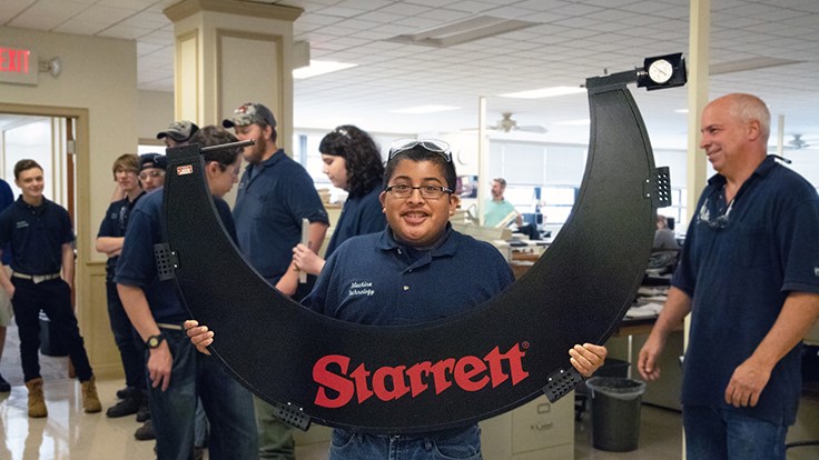 Starrett opens doors to students on Manufacturing Day