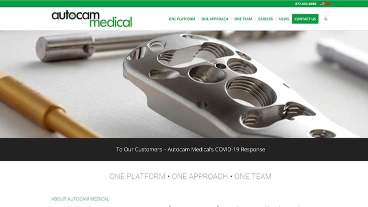 Autocam Medical looking for machinists; implements Freedom Software