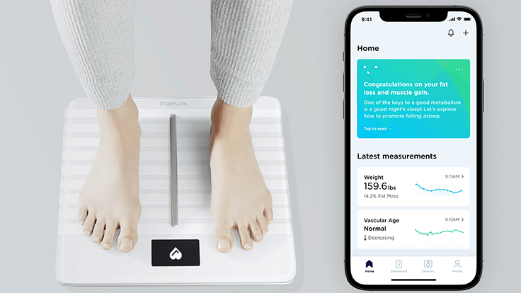 Withings Body Comp scale has better metrics & Health app