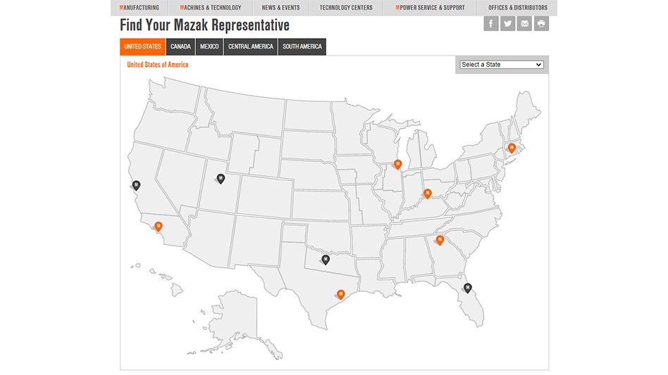 New Mazak distributors in the US 