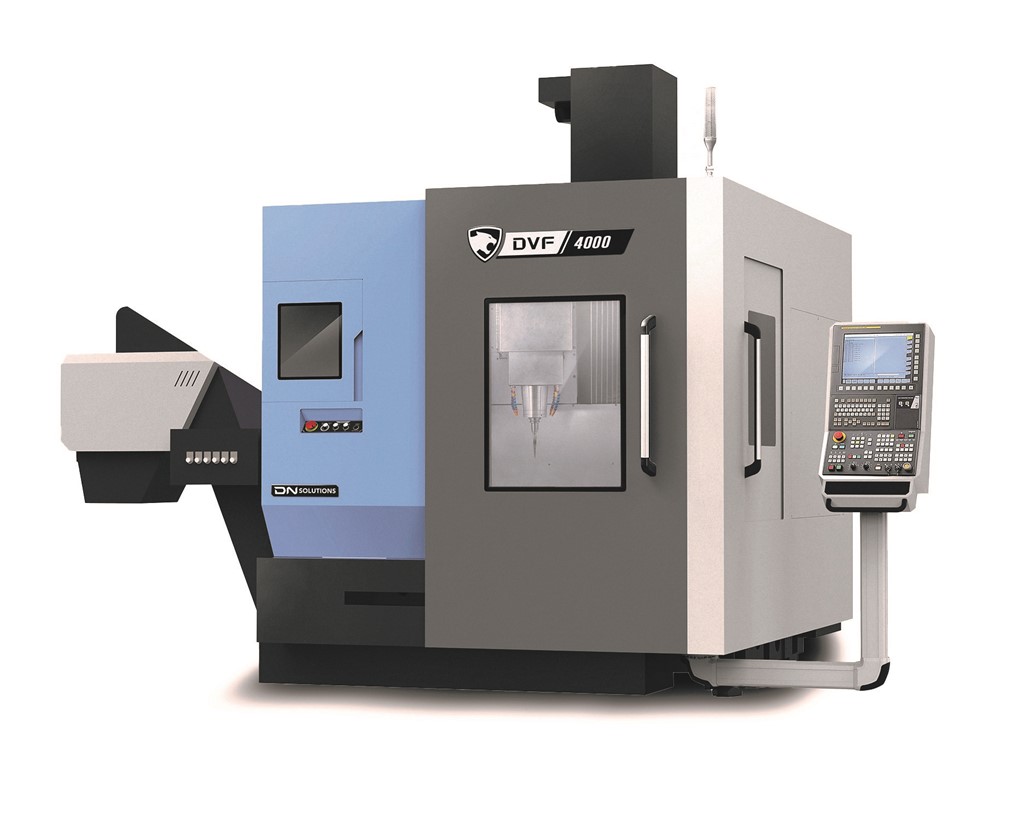 DN Solutions' DVF 4000 5-axis machining center
