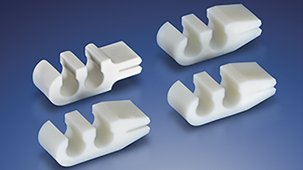 Plastic shop channel clips