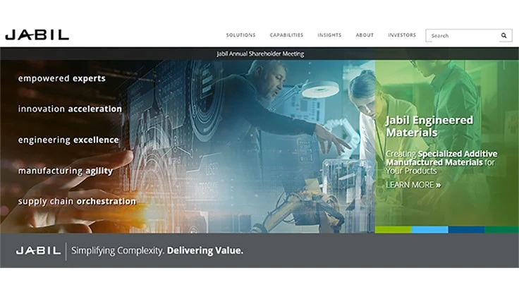 Jabil's home page