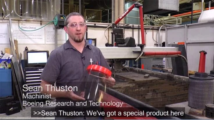 Screen shot from Boeing video