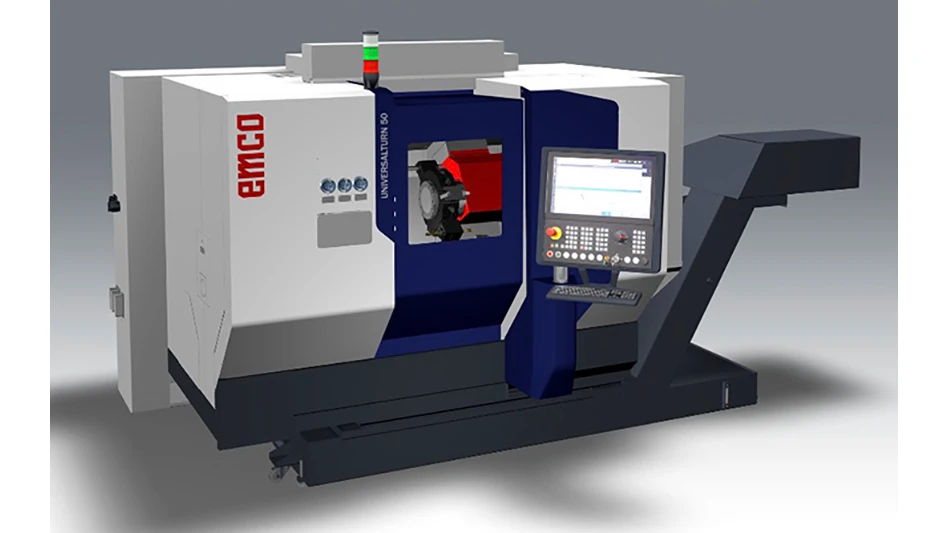Picture of EMCO’s UNIVERSALTURN 50 turning center