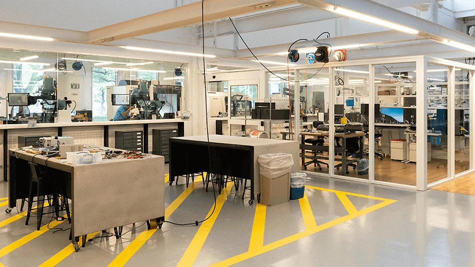 Interior view of a factory