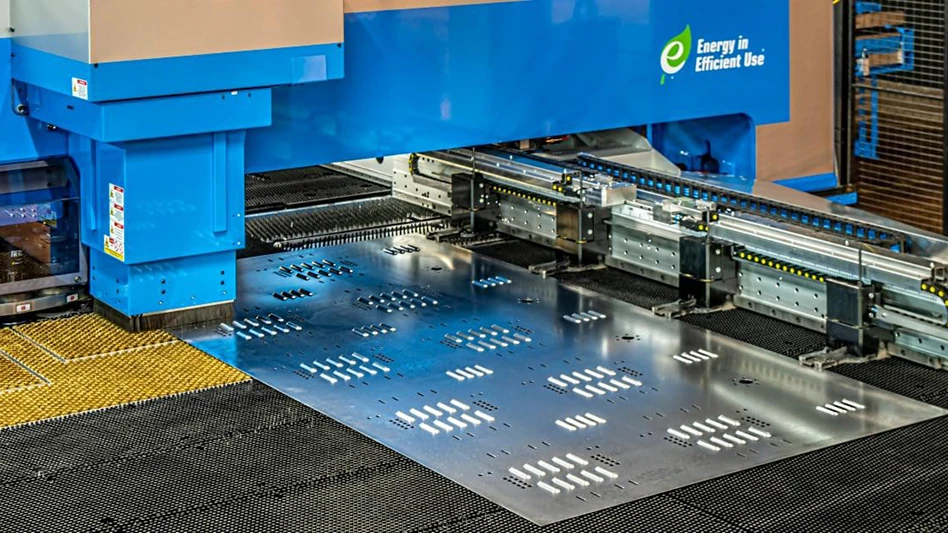 A sheet metal punching machine