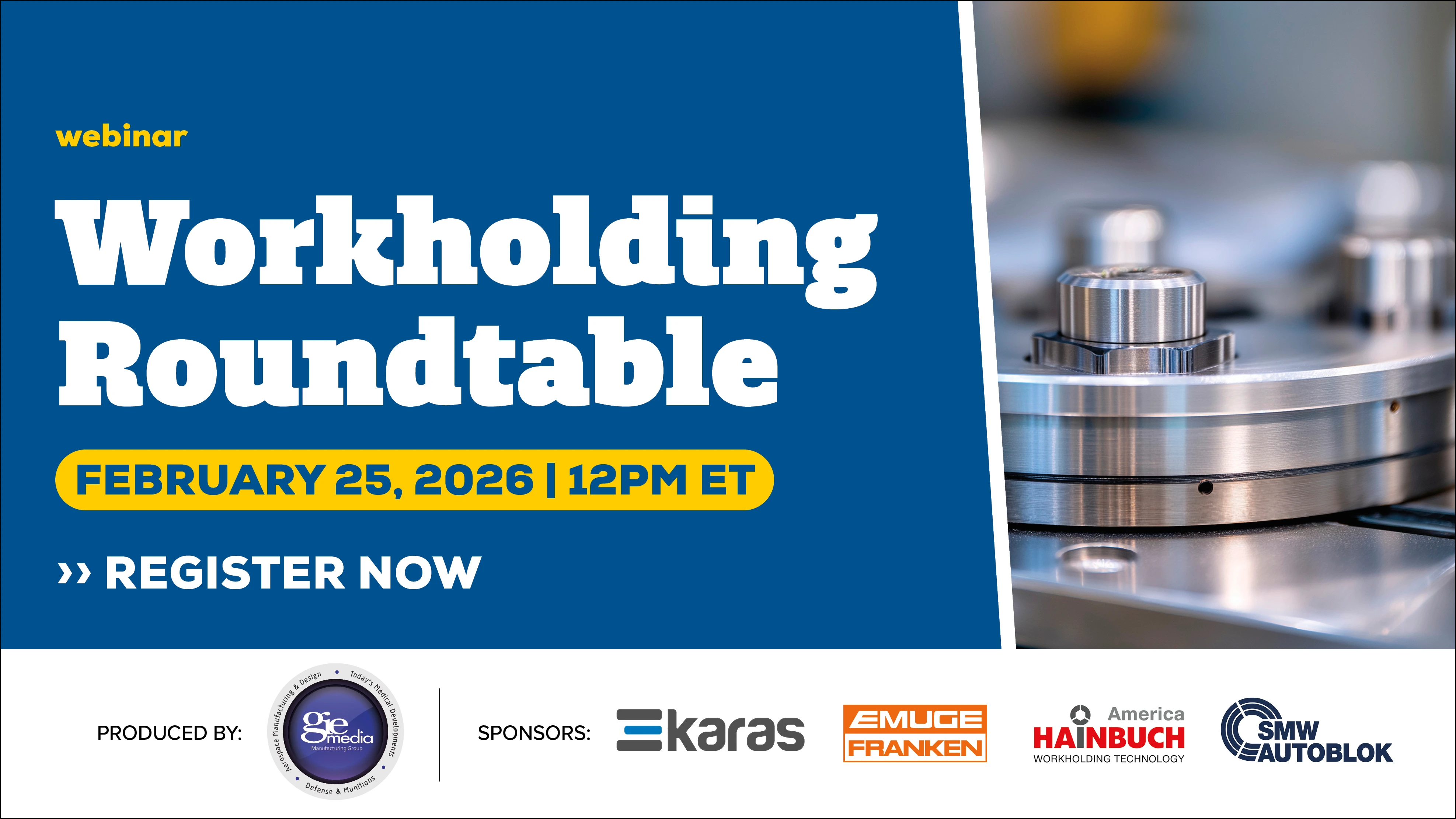 Text reading Workholding Roundtable