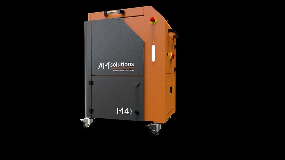 An orange and black machine