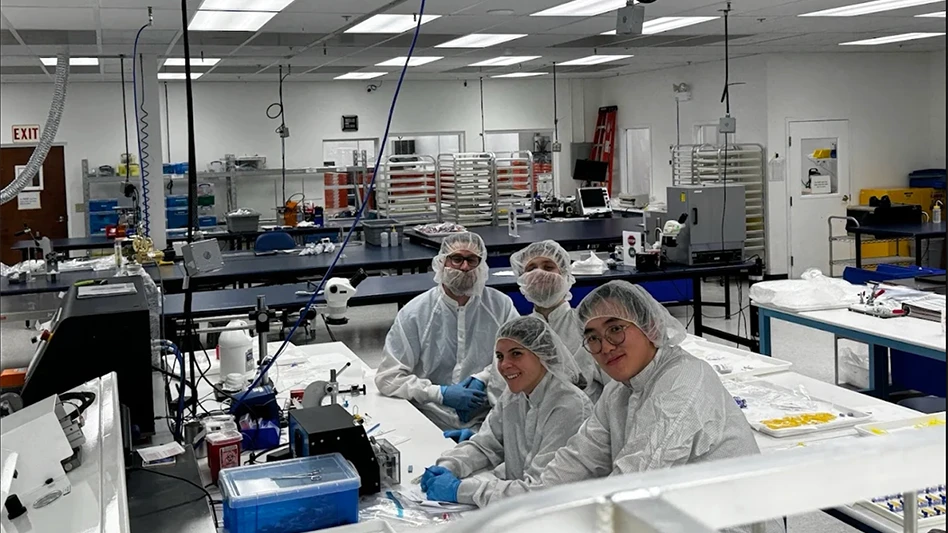 People working in a cleanroom